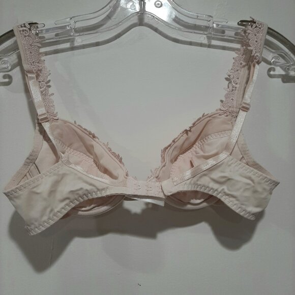 Vintage coquette fairycore satin crochet lace LA Senza bra - Picture 3 of 16